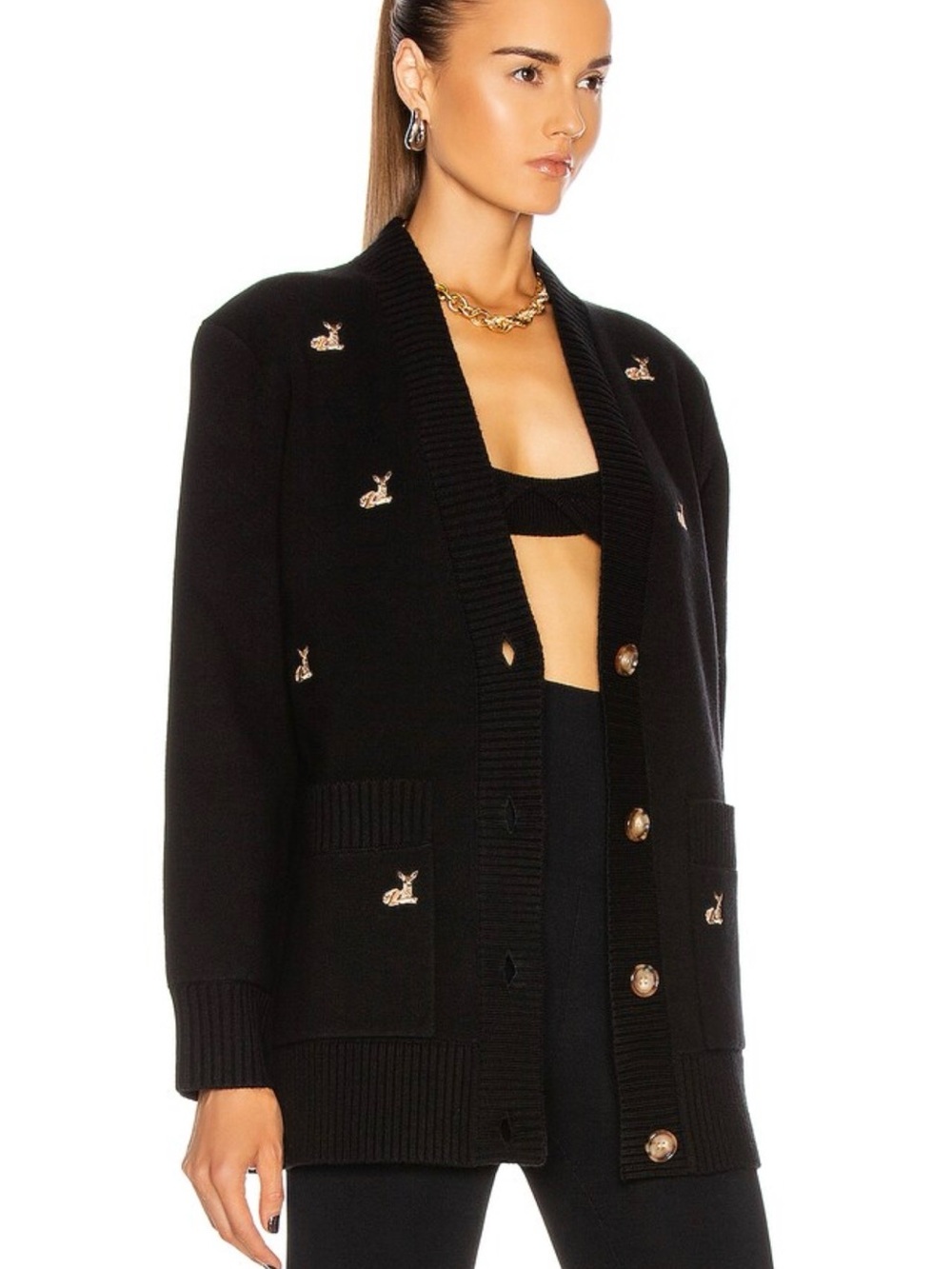 Burberry - Adrianna Deer Cardigan - Picture 2 of 9